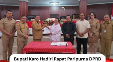 Bupati Karo Hadiri Rapat Paripurna DPRD Kabupaten Karo Penyampaian Laporan Hasil Reses 1 Tahun Sidang II Tahun 2026