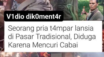 Sebuah video singkat yang memperlihatkan seorang pedagang di pasar tradisional men4mpar seorang wanita lanjut usia, mendadak viral di media sosial.