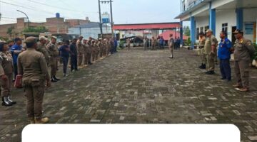 Kasatpol PP Kabupaten Karo Pimpin Apel Pagi, Tekankan Disiplin dan Penegakan Perda