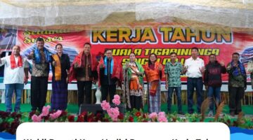 Wakil Bupati Karo Hadiri Perayaan Kerja Tahun Empat Desa di Kecamatan Tigabinanga