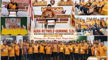 Agra Reynold Gurning Pimpin Hanura Karo, Muscab IV Kukuhkan Arah Baru Menuju Partai Modern